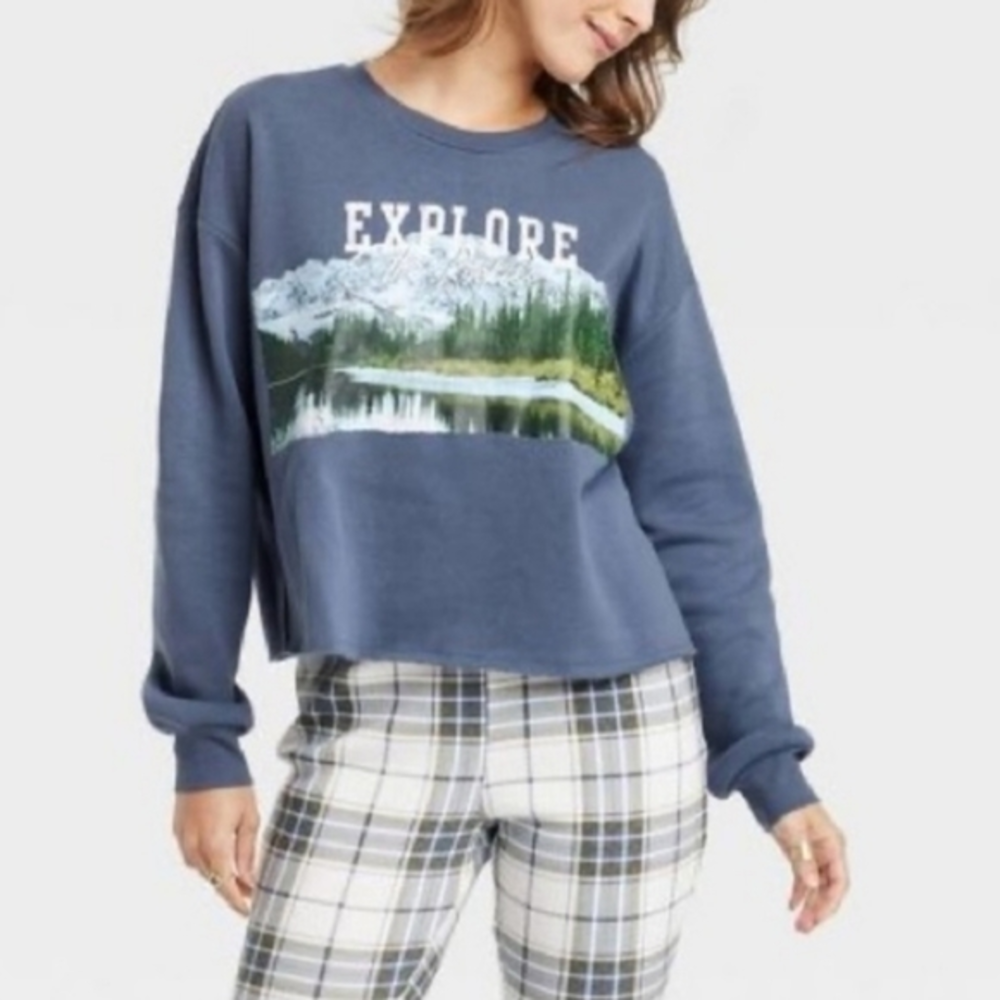 Grayson Threads‎ Explore The Rockies Graphic Crewneck Sweatshirt